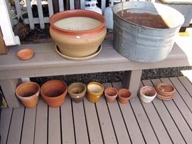 Outback Deck  Flower pots
