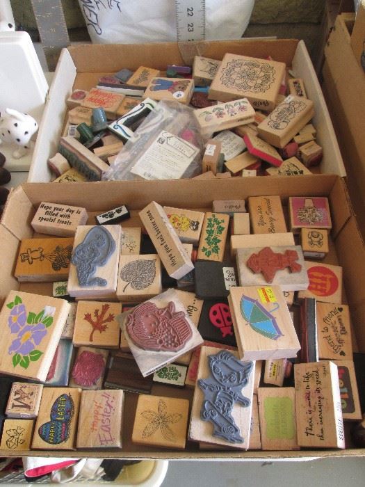 Crafters - we have a lot of wood stamps
