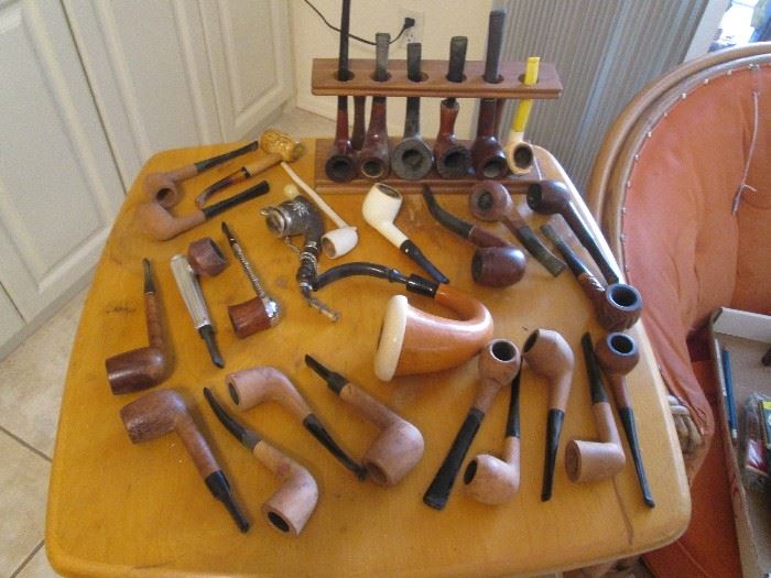 Pipes and more pipes - vintage Meerschaum, Calabash and more