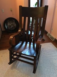 Bent wood rocker