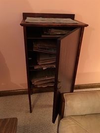 Antique music cabinet