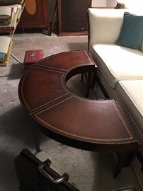 Leather top tables
