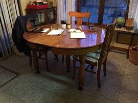 Oak dining table