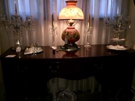 Beautiful buffet with crystal candelabras 