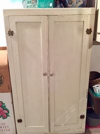 Two door wood cabinet