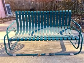 Vintage metal glider