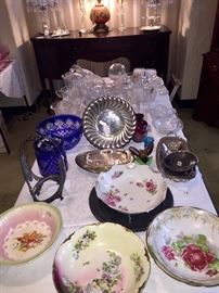 Fine china and glassware