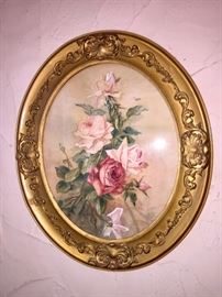 Nicely framed antique painting