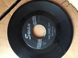 Beatles 45 Swan Records.  Many more 45's and albums.