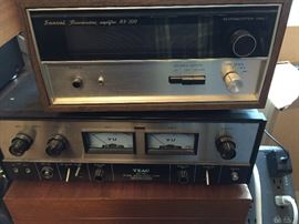 Sansui RA500 Reverberation  Amplifier, Teac AN-180 Noise reduction unit.