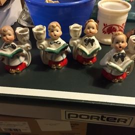 Vintage Choir boy candle holders Japan