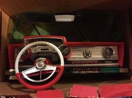 Deluxe Reading Playmobile car dashboard. With original box and instruction sheet.  It works!