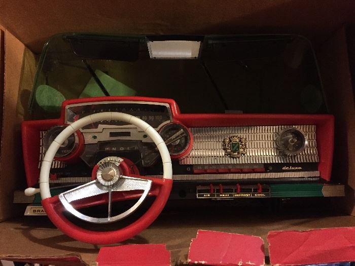 Deluxe Reading Playmobile car dashboard. With original box and instruction sheet. It works!