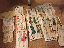 1940's-1950's Simplicity, Holly Wood patterns.