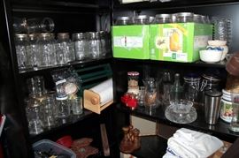 cases of mason jars - pint and quart sizes w/ lids