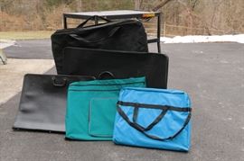 graphic portfolio's: leather / canvas / various sizes from 20 x 30 to 30 x 40 inches 