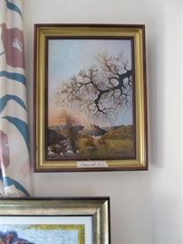 G. Frochot "Village in the Valley" Oil