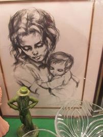 Signed & numbered lithograph "as long as one heart knows"