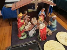 Nativity paper mache  Japan early 1950's