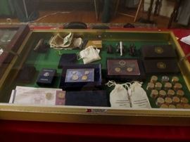 Various US coins all BU or Proof