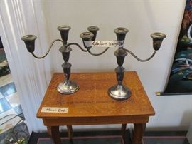 Sterling weighted candelabra