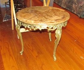 marble top Victorian style table