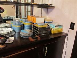 8mm film, cans and reels