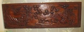 1950's carved panel probably Malaysia