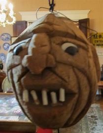 Carved coconut South Sea Islands