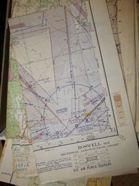 Roswell New Mexico 1956 US Air Force Aeronautical Map 