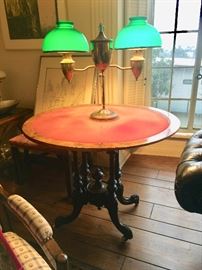 19th Century Turned Table Base with Added Top