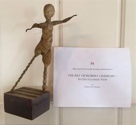 Robert Cremean.  b. 1932.  "Christopher Whithy".  Wax & Metal Maquette.  11"h.