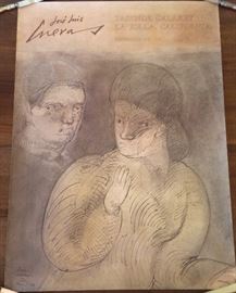 Jose Luis Cuevas.  B. 1934.   Poster. 24x32.  Hand signed lower left.