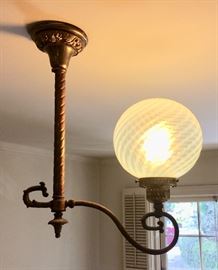 Converted Antique Gaslight