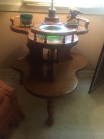 Cal Shops 1956 Clover leaf shape maple table