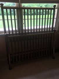 Antique solid brass full size bed