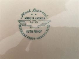 Made in American hand decorated 1950's oven ware