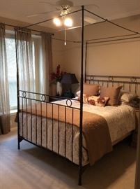 Iron Four Poster Bed with Teaster