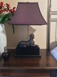 Bronze Lamp of a Sphinx