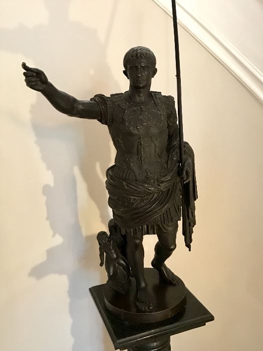 Antique German Caesar Statue 