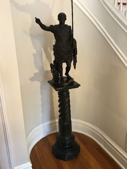 Additional picture of old bronze statue. WILL BE TAKING BIDS ONLY ON THIS ITEM