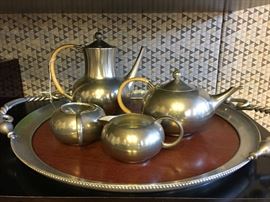 Royal Holland pewter set.