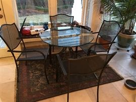 Wrought table and Chairs.