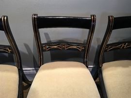 Set of 8 Antique dining chairs.
