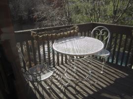 PATIO TABLE AND CHAIRS