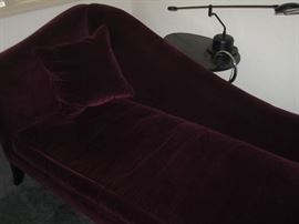 FAINTING VELVET SOFA BY CRATE AND BARREL