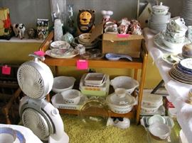 Hunter Fan, Pyrex, Fireking, China, Collector Plates