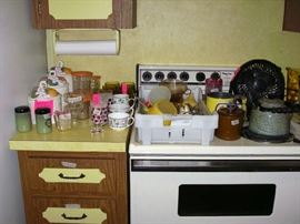 Canister Set, Cups, Glasses, Metal Kettle