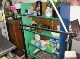 Fish Shaped Bottles, Pottery, Paper Goods, Clothing Rack