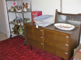 Mid Century Modern Dresser with Mirror (Has matching Chest)